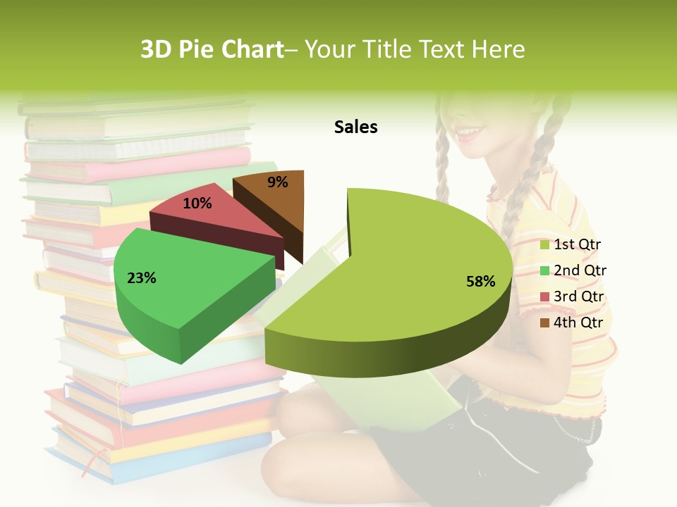 Orange People One Person PowerPoint Template