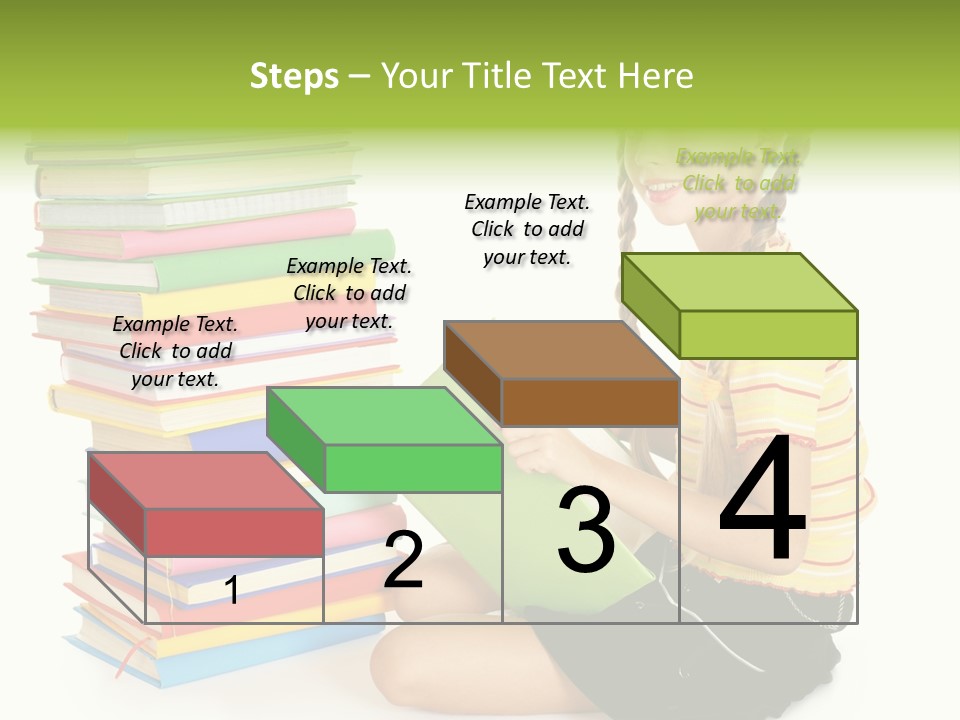 Orange People One Person PowerPoint Template