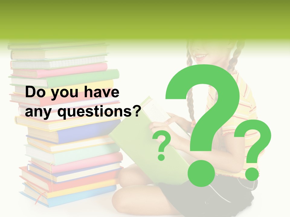 Orange People One Person PowerPoint Template