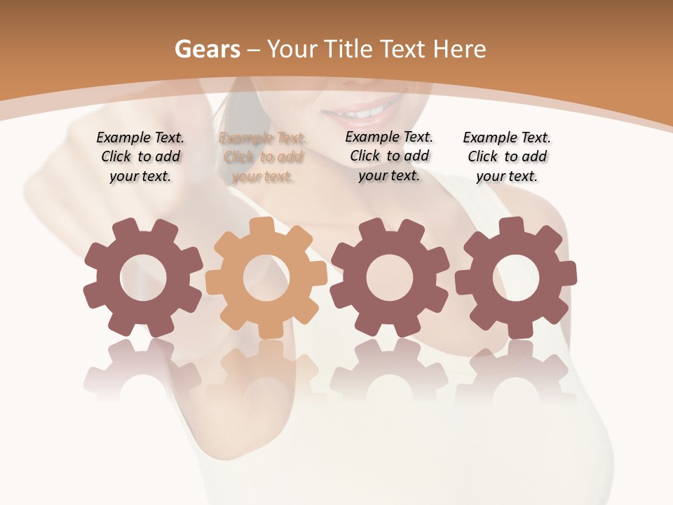 Red Eating Copy PowerPoint Template