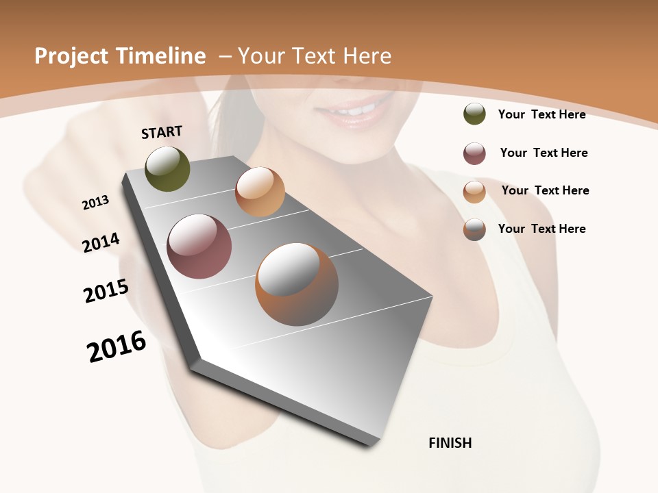 Red Eating Copy PowerPoint Template