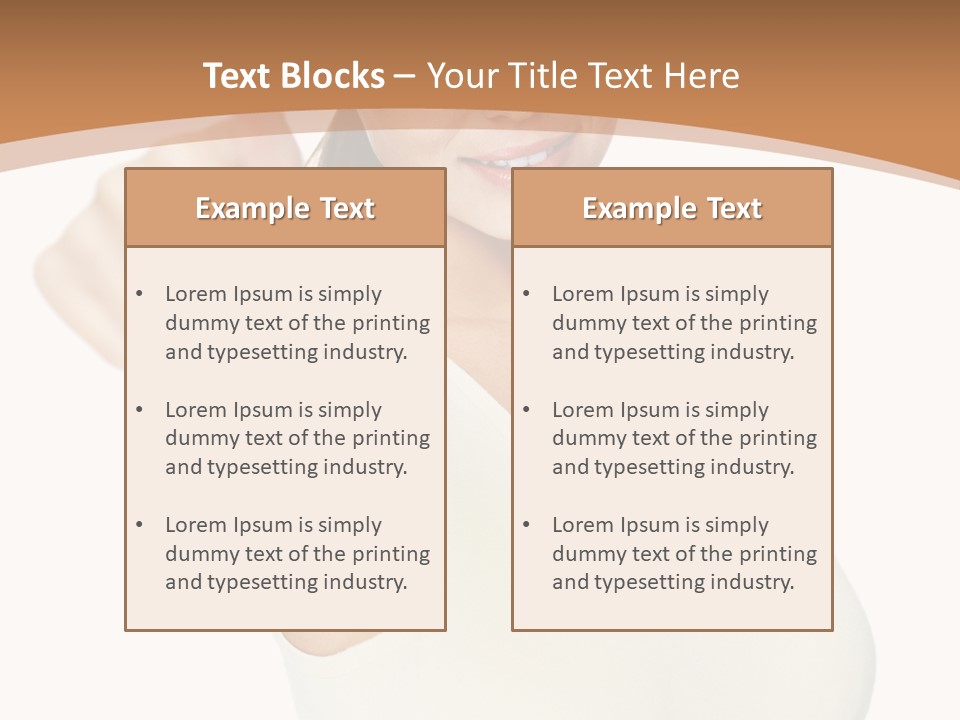Red Eating Copy PowerPoint Template