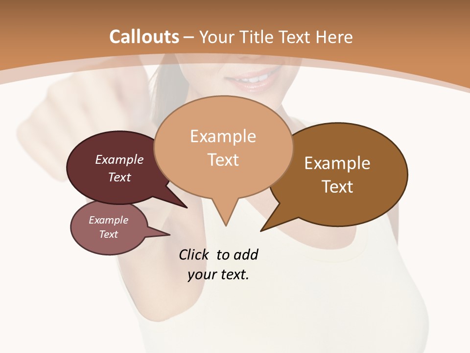 Red Eating Copy PowerPoint Template