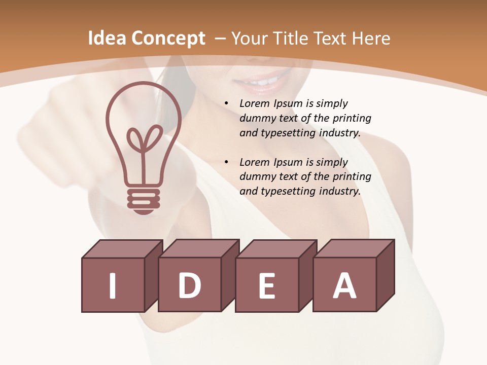 Red Eating Copy PowerPoint Template