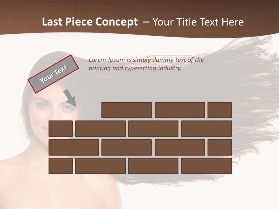 Horizontal Bottle Checkerd PowerPoint Template