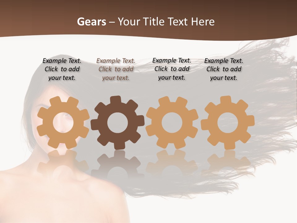 Horizontal Bottle Checkerd PowerPoint Template