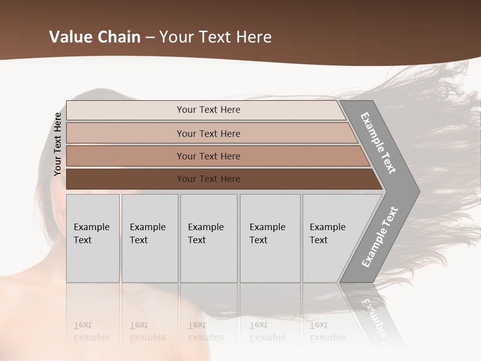 Horizontal Bottle Checkerd PowerPoint Template