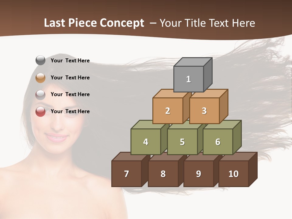 Horizontal Bottle Checkerd PowerPoint Template