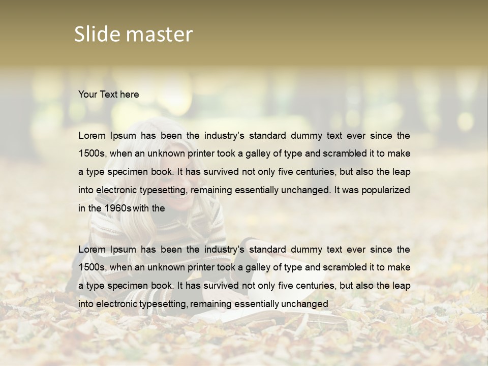 Beauty Portrait Person PowerPoint Template