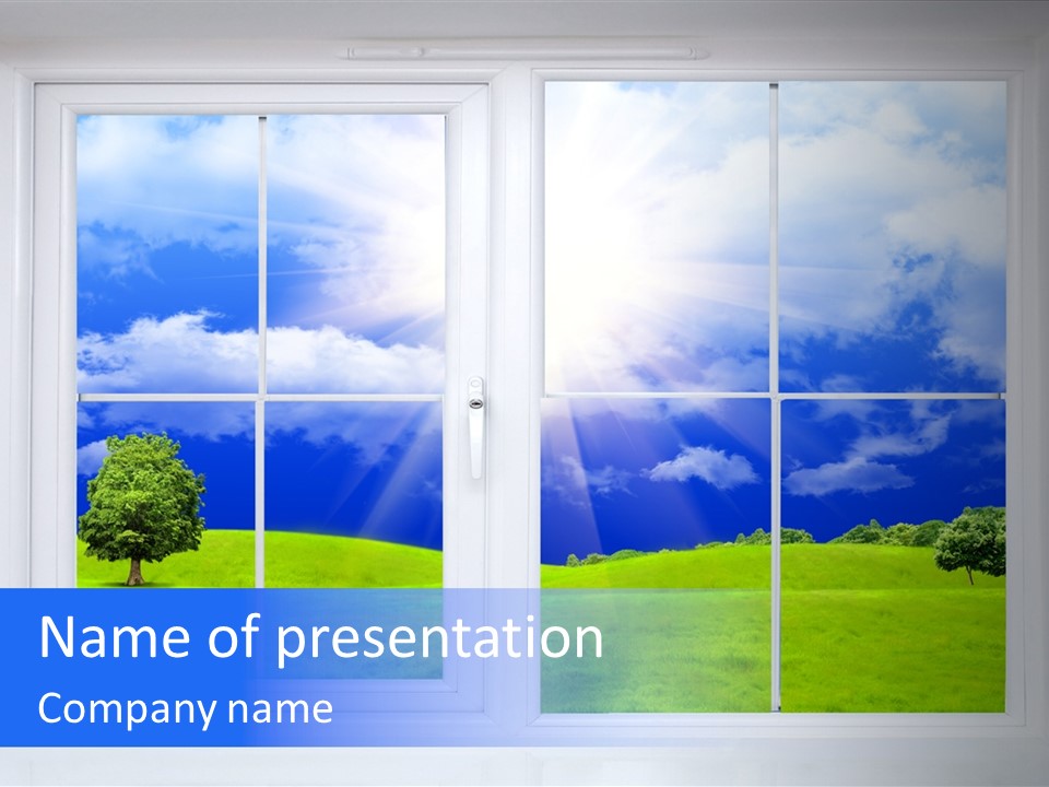 Interiors Grass Open PowerPoint Template