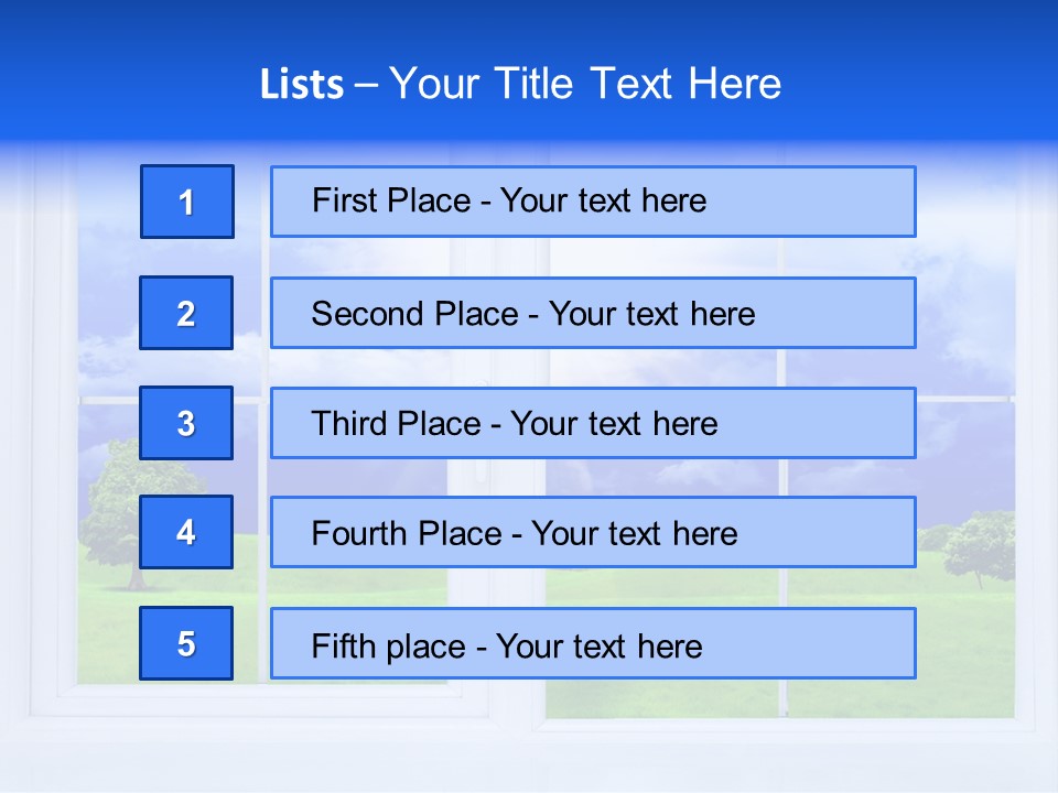 Interiors Grass Open PowerPoint Template