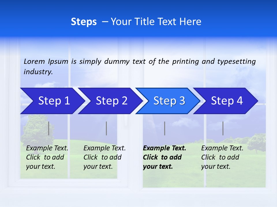 Interiors Grass Open PowerPoint Template