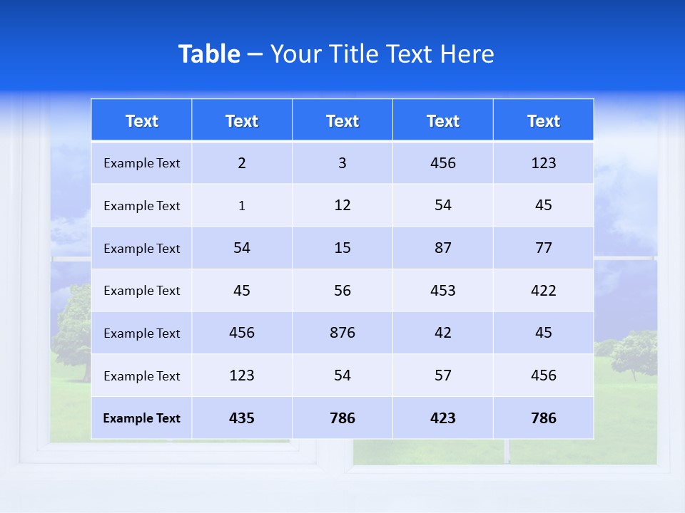 Interiors Grass Open PowerPoint Template