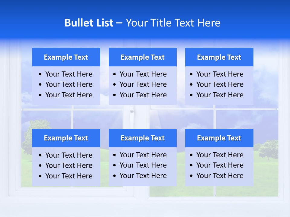 Interiors Grass Open PowerPoint Template