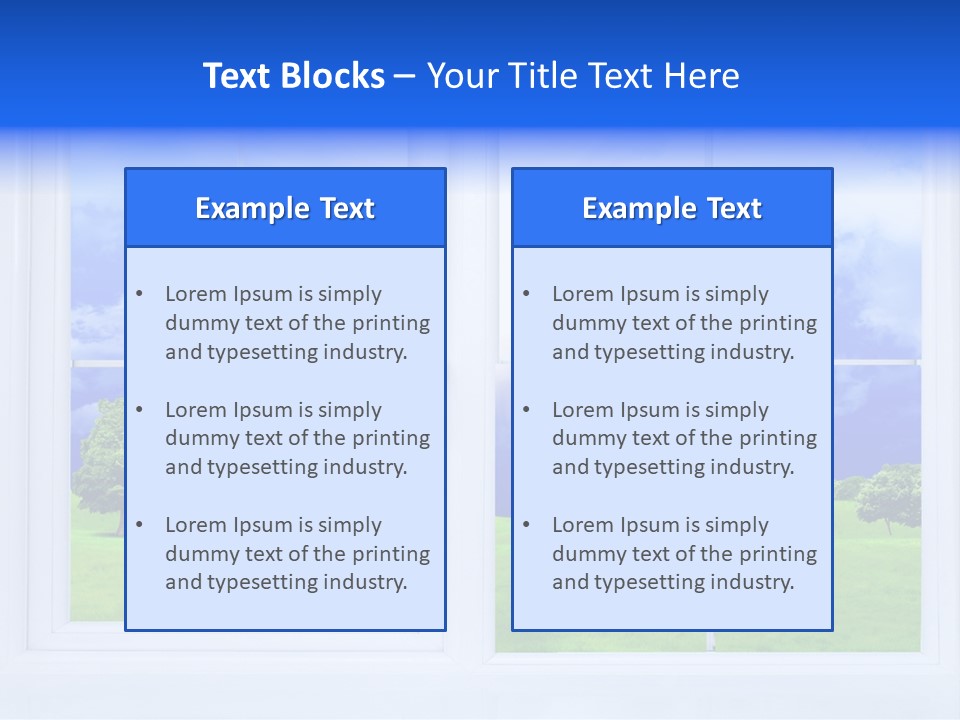 Interiors Grass Open PowerPoint Template