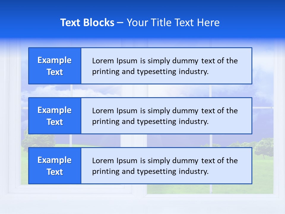 Interiors Grass Open PowerPoint Template