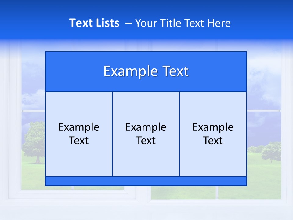 Interiors Grass Open PowerPoint Template