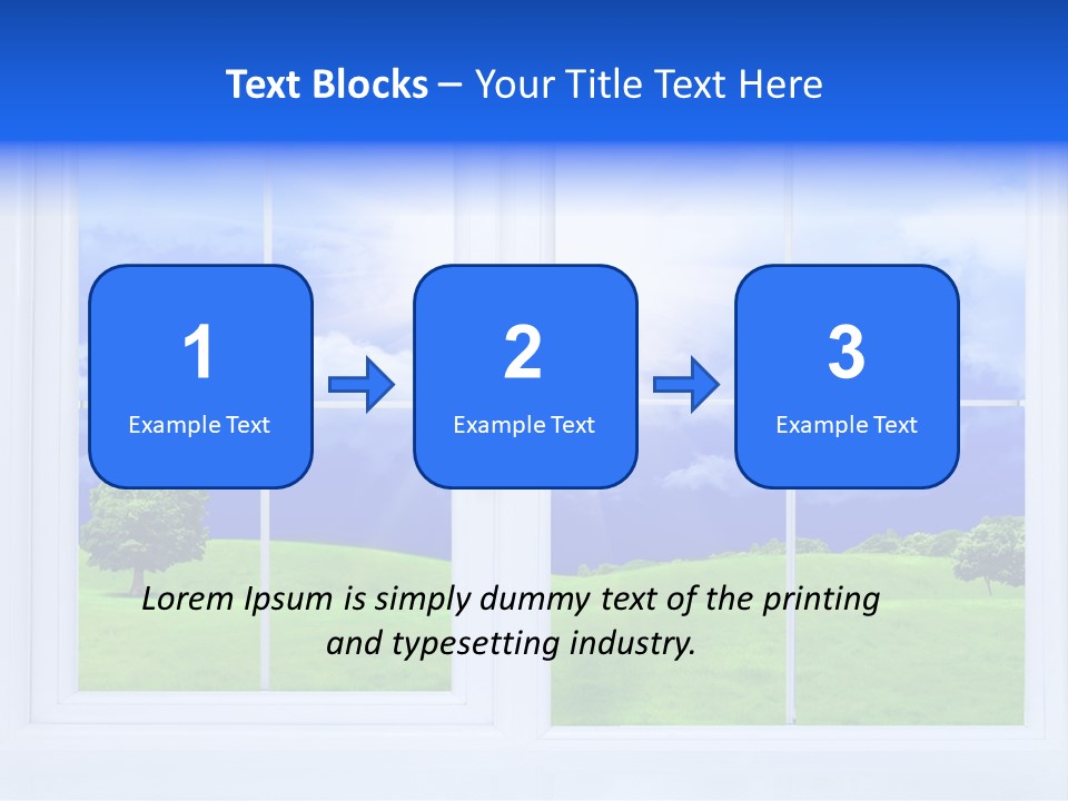 Interiors Grass Open PowerPoint Template