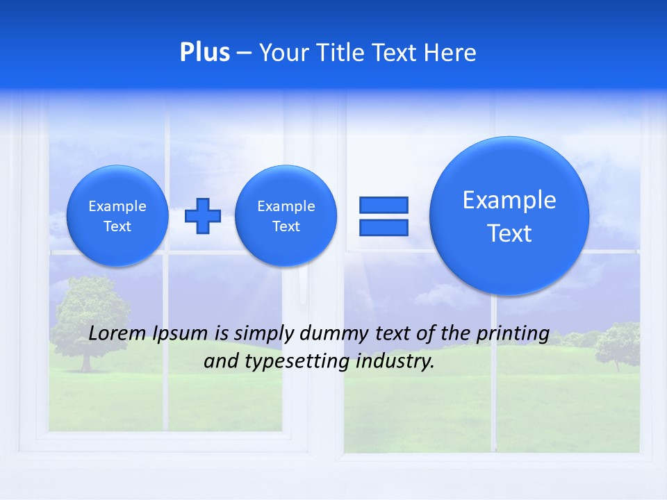Interiors Grass Open PowerPoint Template