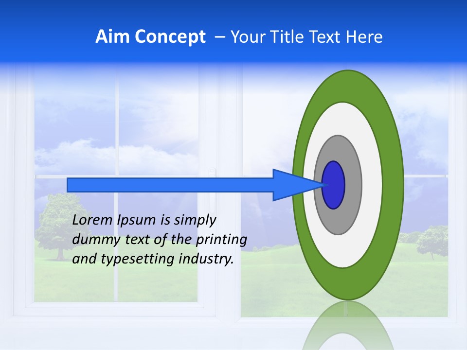 Interiors Grass Open PowerPoint Template