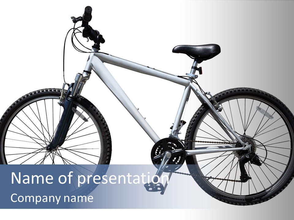 Bicycle Lever Frame PowerPoint Template