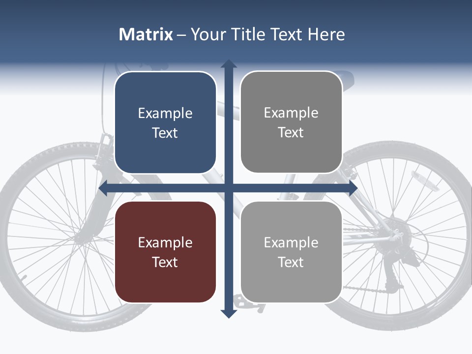 Bicycle Lever Frame PowerPoint Template
