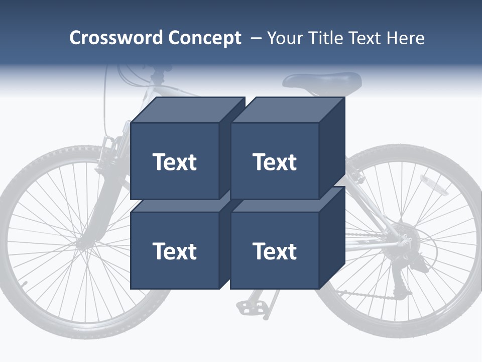 Bicycle Lever Frame PowerPoint Template