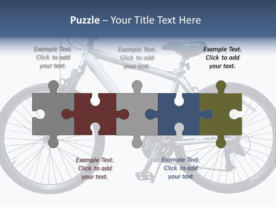 Bicycle Lever Frame PowerPoint Template