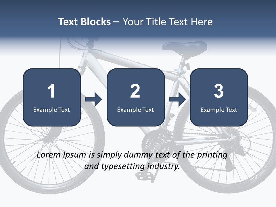 Bicycle Lever Frame PowerPoint Template