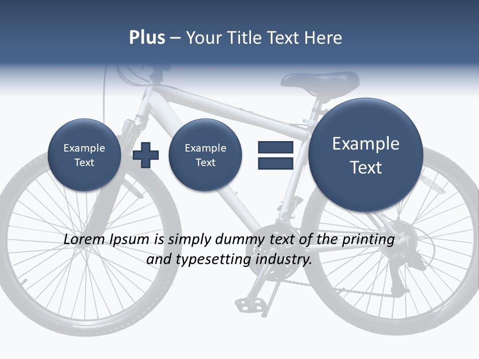 Bicycle Lever Frame PowerPoint Template