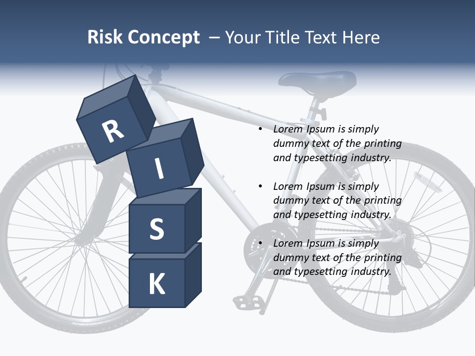 Bicycle Lever Frame PowerPoint Template