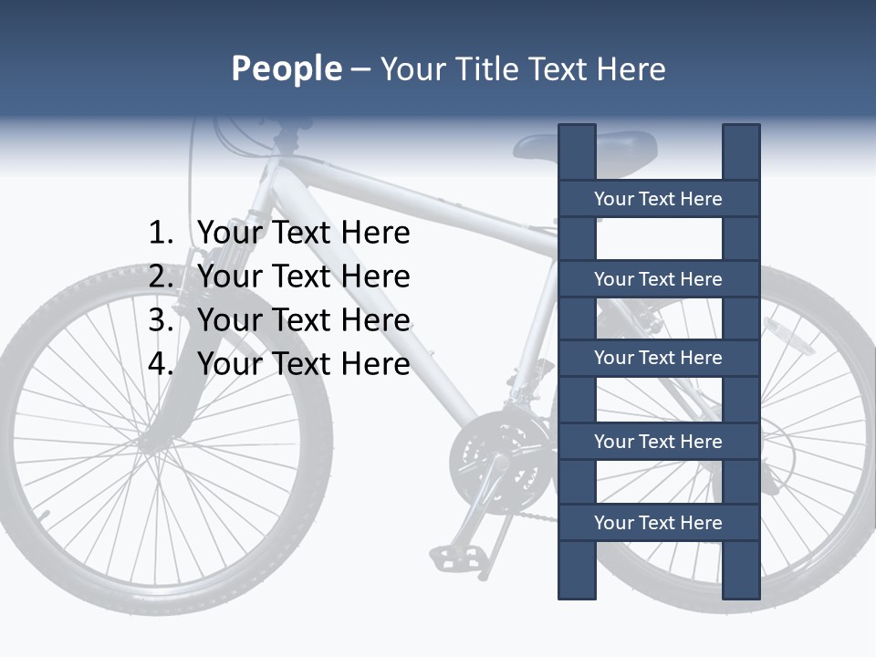 Bicycle Lever Frame PowerPoint Template