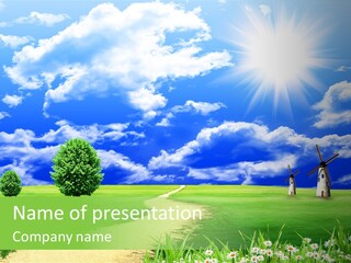 Field Sustainable Simplicity PowerPoint Template