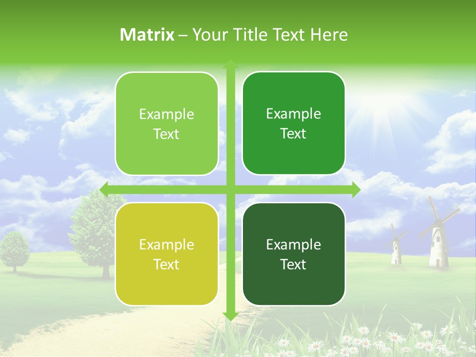 Field Sustainable Simplicity PowerPoint Template