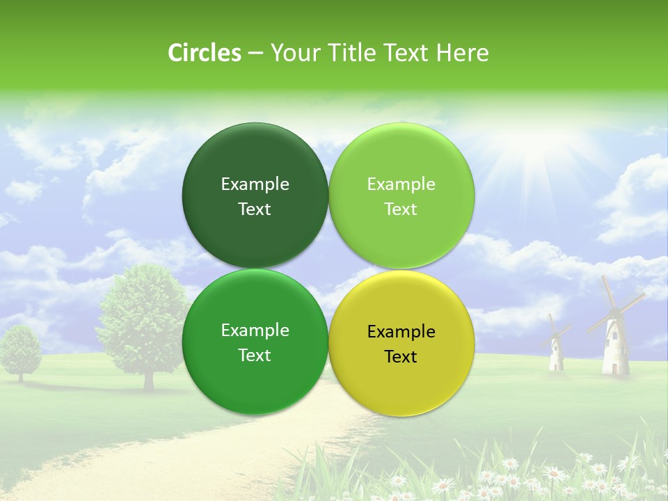 Field Sustainable Simplicity PowerPoint Template