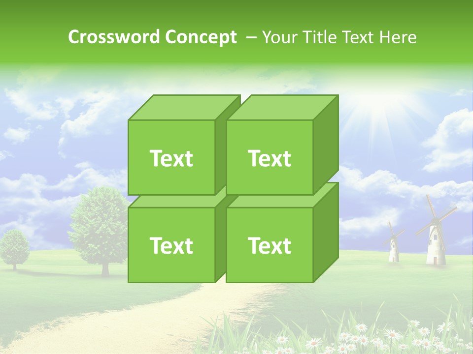 Field Sustainable Simplicity PowerPoint Template
