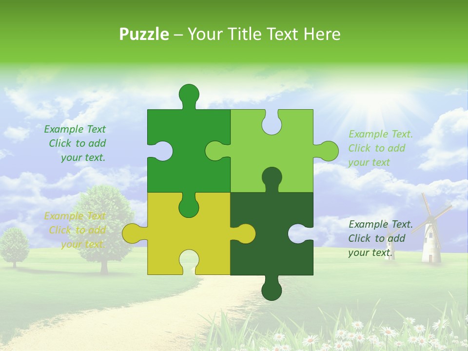 Field Sustainable Simplicity PowerPoint Template