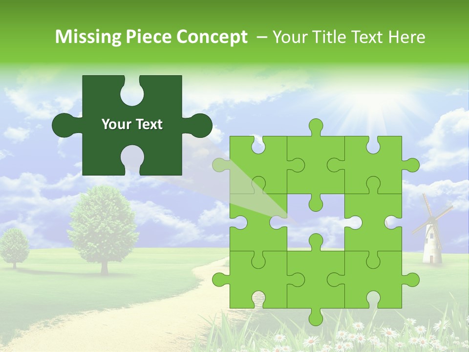 Field Sustainable Simplicity PowerPoint Template