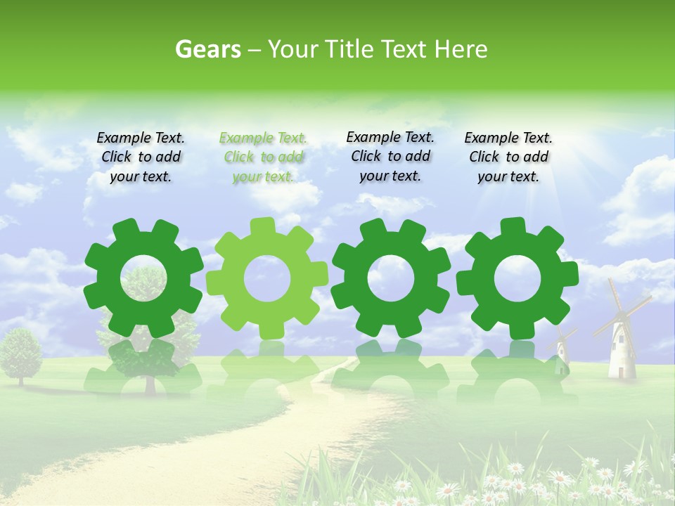 Field Sustainable Simplicity PowerPoint Template