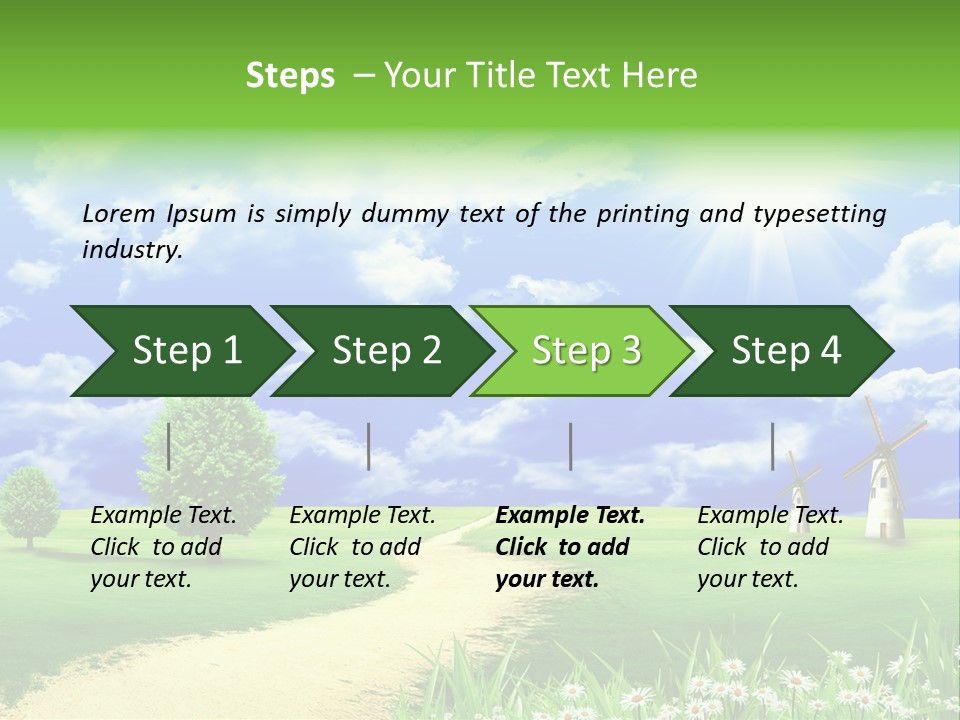 Field Sustainable Simplicity PowerPoint Template
