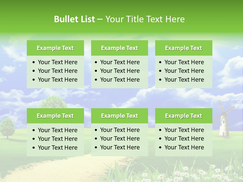 Field Sustainable Simplicity PowerPoint Template