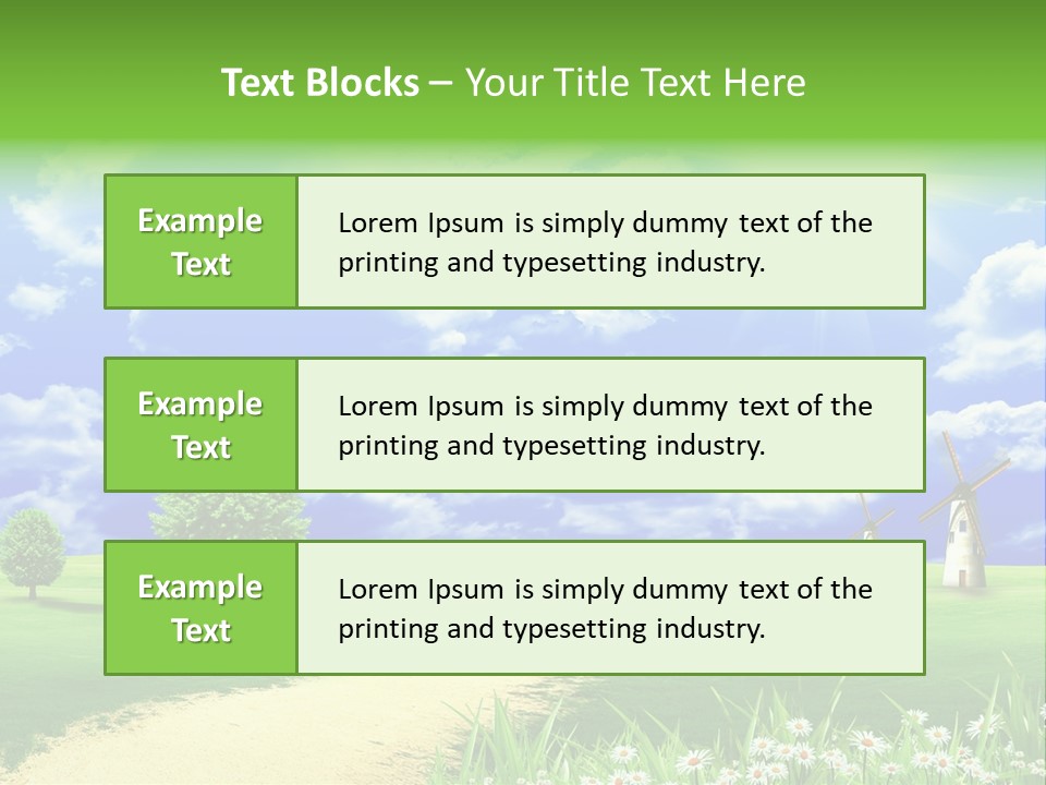 Field Sustainable Simplicity PowerPoint Template