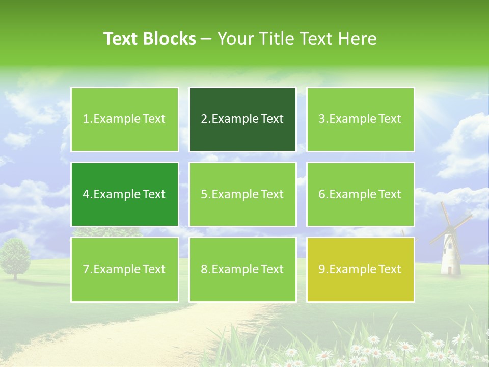 Field Sustainable Simplicity PowerPoint Template