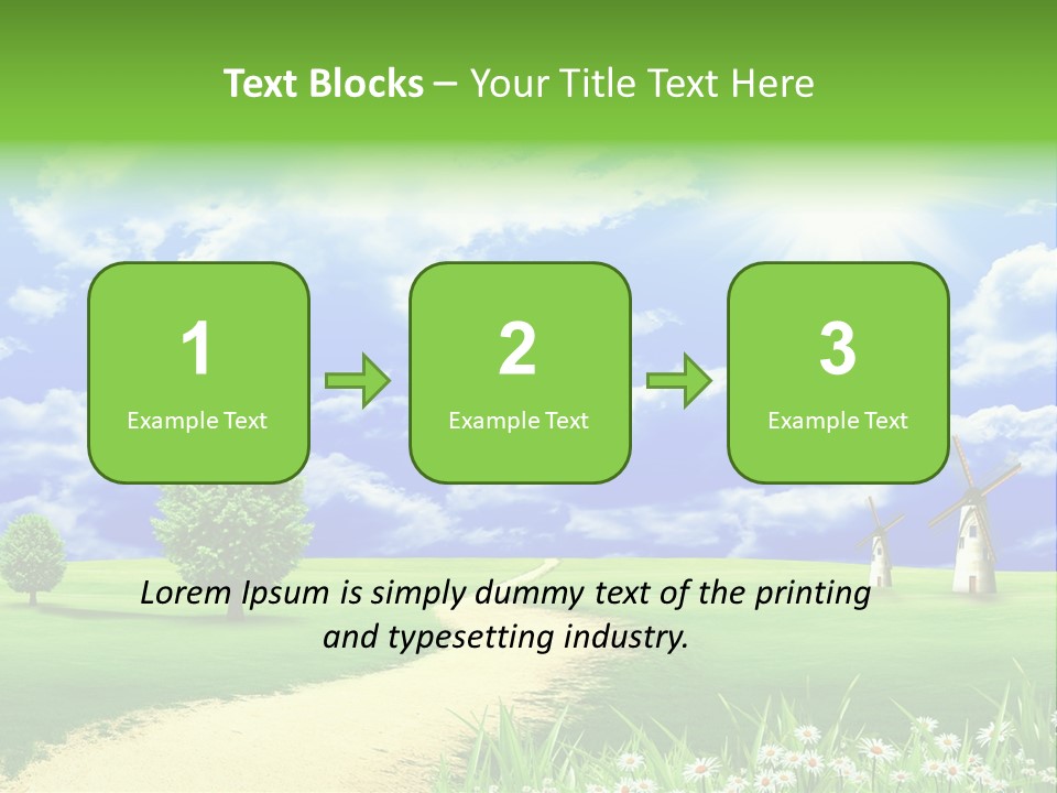 Field Sustainable Simplicity PowerPoint Template