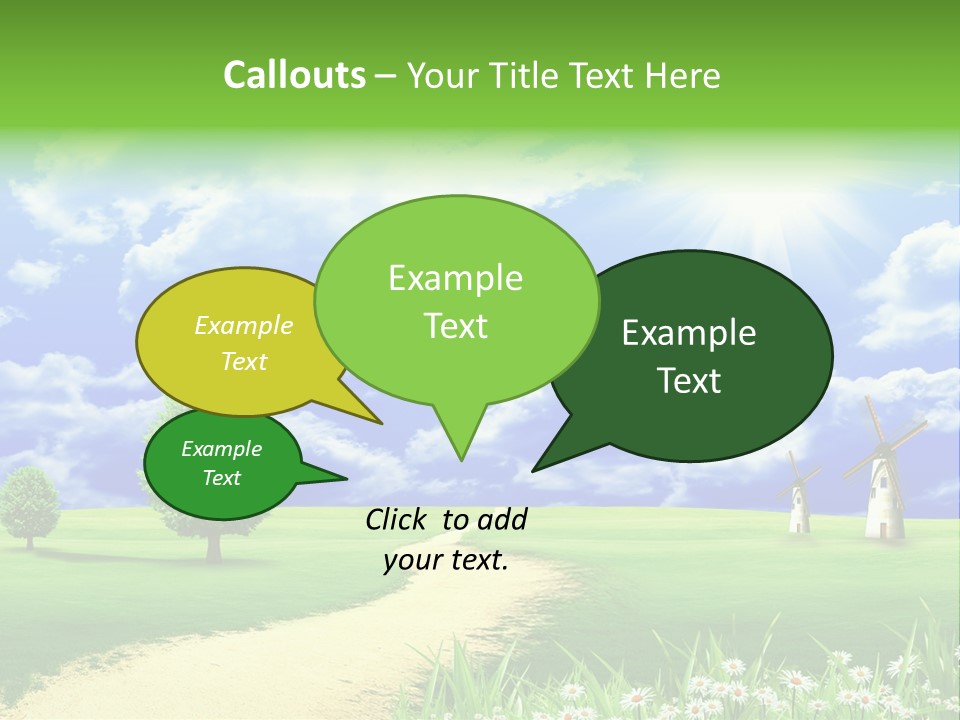 Field Sustainable Simplicity PowerPoint Template