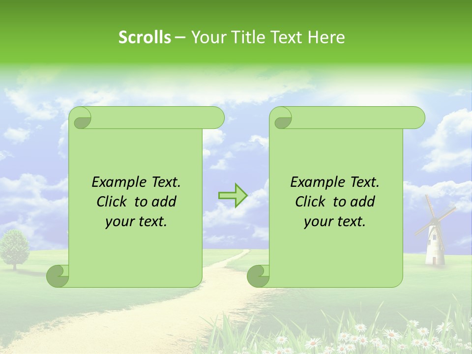 Field Sustainable Simplicity PowerPoint Template