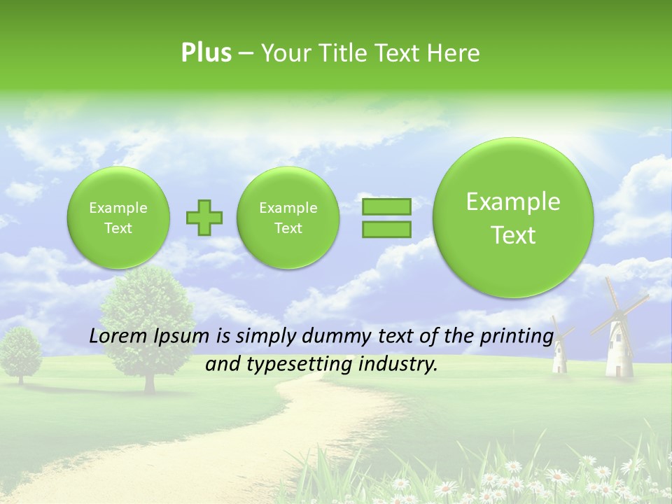 Field Sustainable Simplicity PowerPoint Template