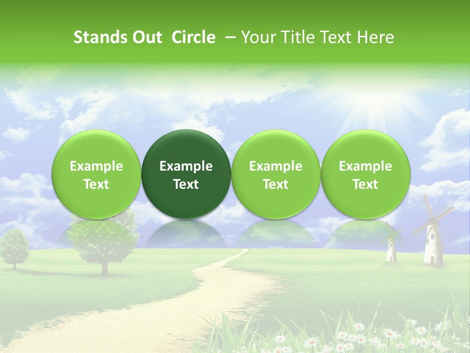 Field Sustainable Simplicity PowerPoint Template