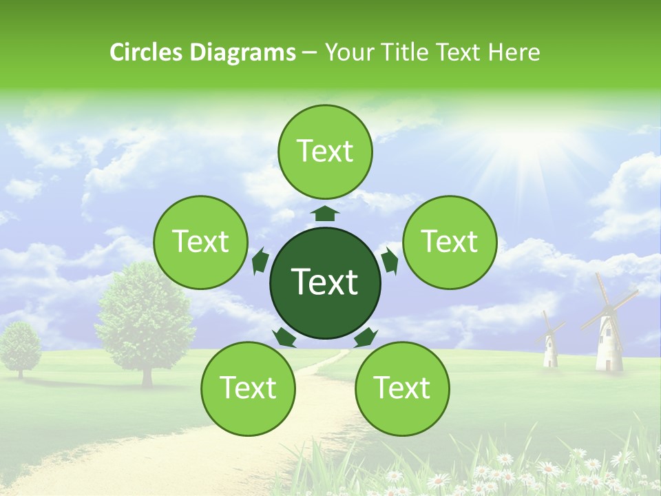 Field Sustainable Simplicity PowerPoint Template