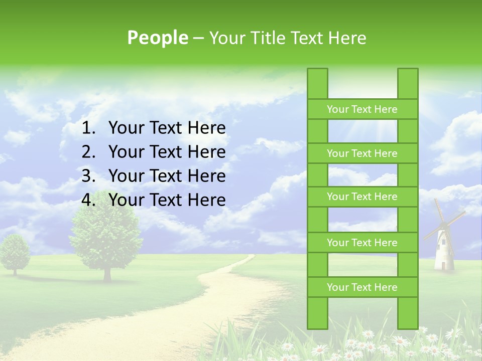 Field Sustainable Simplicity PowerPoint Template